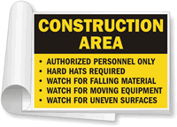 Construction Area Rules Sign Book