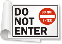 Do Not Enter (With Symbol) Sign Book