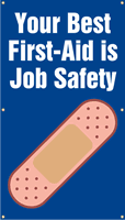 Best First Aid is Job Safety Banner