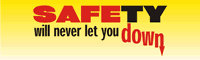 Safety Never Let You Down Banner