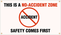 No Accident Zone Banner