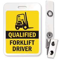 Qualified Forklift Driver ID Badge