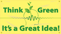 Think Green It's a Great Idea! Banner