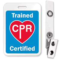 Trained CPR Certified ID Badge