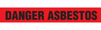 Danger Asbestos Barricade Tape