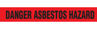 Danger Asbestos Hazard Barricade Tape