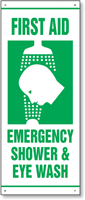 First Aid Emergency Shower & Eye Wash Banner