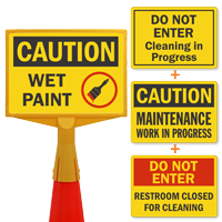Cleaning and Maintenance Sign Frame Pack