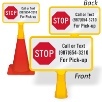 Custom Stop ConeBoss Sign