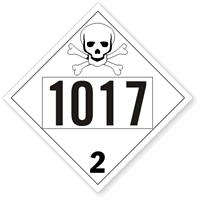 UN1017 Chlorine Dot Placard