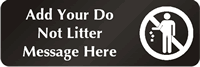 Do Not Litter Symbol Sign
