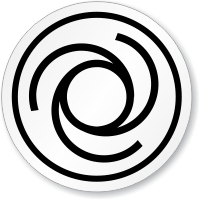 Automatic Start Up Warning Symbol ISO Circle Sign
