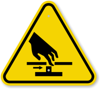 ISO Cutting of Fingers Symbol Warning Sign