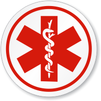 Emergency Response Team/Star Of Life Symbol ISO Sign