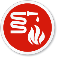 Fire Equipment Symbol ISO Circle Sign