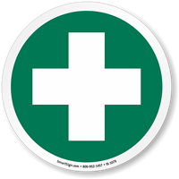 First Aid Station ISO Circle Sign