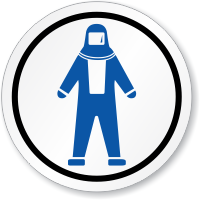 Full Body Suit Symbol ISO Circle Sign