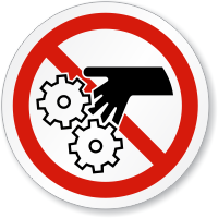 Gear Entanglement ISO Prohibition Sign
