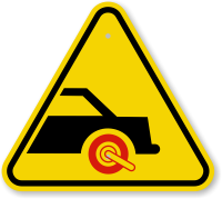 ISO Car Boot Symbol Warning Sign