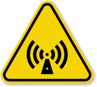 ISO Non-Ionizing Radiation Warning Symbol Sign