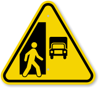ISO Watch Out For Traffic Symbol Warning Sign