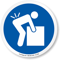 Lifting Hazard ISO Symbol Sign