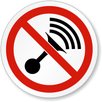 No Horn Symbol ISO Prohibition Circular Sign