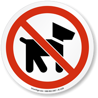 No Pets Allowed Symbol ISO Prohibition Circular Sign