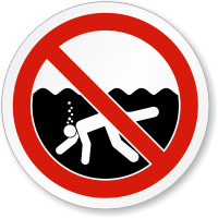 No Prolonged Underwater Swimming Or Breath Holding Sign