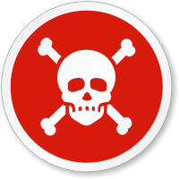 Toxic Or Poison Symbol ISO Sign