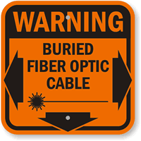 Buried Fiber Optic Cable Sign