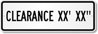 Custom Low Clearance Sign