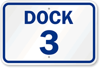Dock 3 Sign
