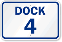Dock 4 Sign