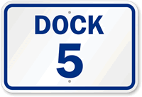 Dock 5 Sign
