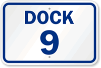 Dock 9 Sign