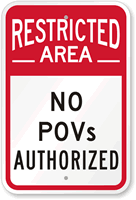 Restricted Area Sign