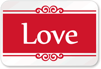 Valentines Day Love Sign