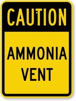 Ammonia Vent Sign