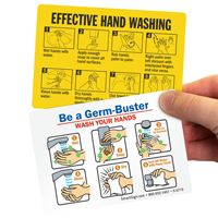 Be A Germ-Buster Wash Your Hands Label