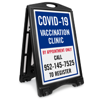 Custom COVID 19 Vaccination Clinic Sign