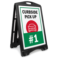 Curbside Pick Up BigBoss Portable Custom Sidewalk Sign