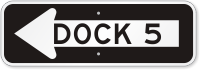 Dock 5 Left Direction Arrow Sign