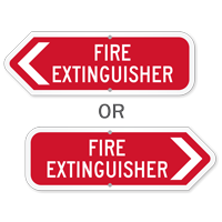 Fire Extinguisher Arrow Sign
