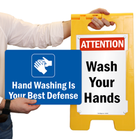 Hand Washing Is Your Best Defence Sign