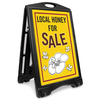 Local Honey For Sale Sidewalk Sign