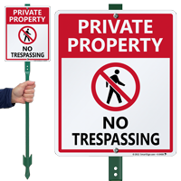 Private Property No Trespassing Sign