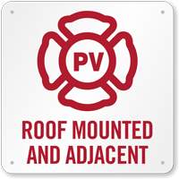 New Jersey PV Roof Mounted and Adjacent Solar Panel Sign