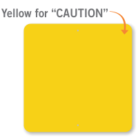 Caution Yellow Railroad Sign