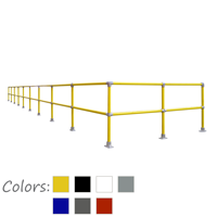 Steel Pipe and Plastic Safety Handrail